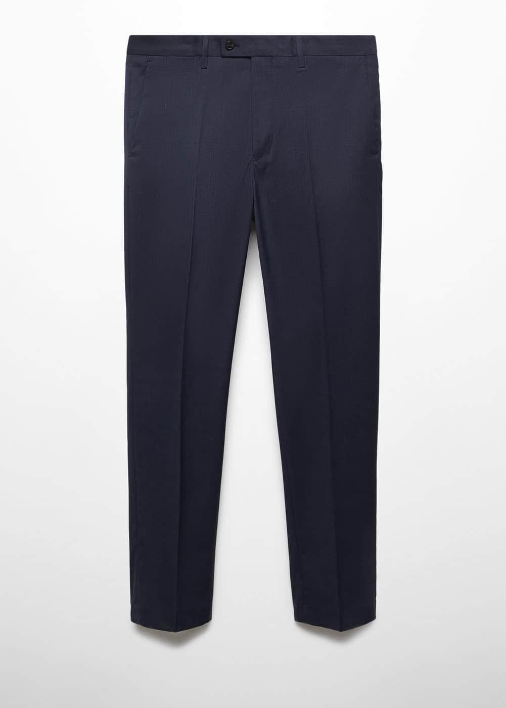 MANGO MAN - Stretch fabric slim-fit suit pants dark navyMen Product Image