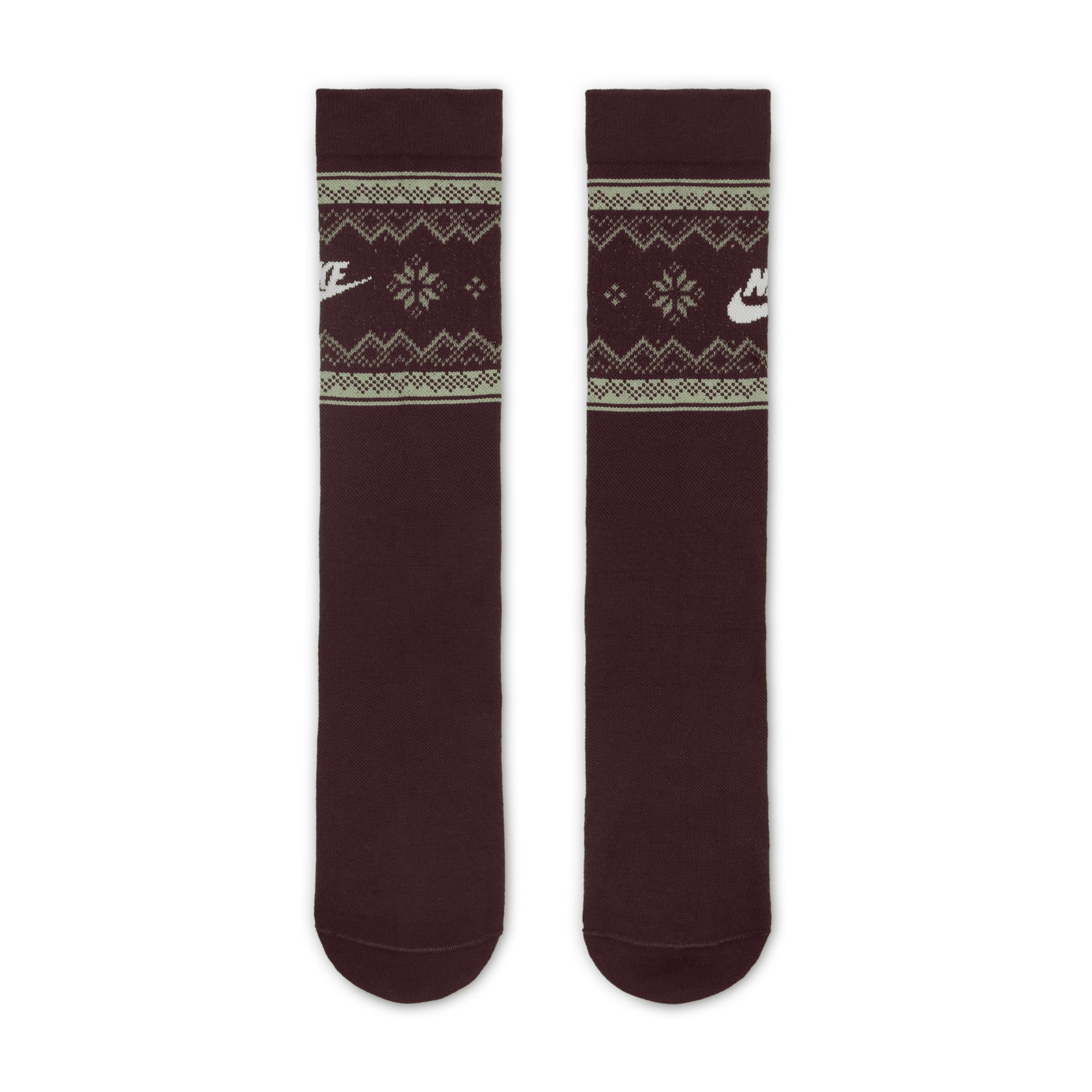 Nike Unisex Everyday Essentials Fair Isle Crew Socks (1 Pair) Product Image