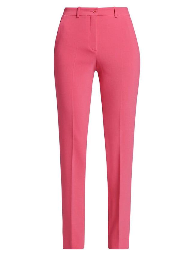 Womens Straight-Leg Wool-Blend Pants Product Image