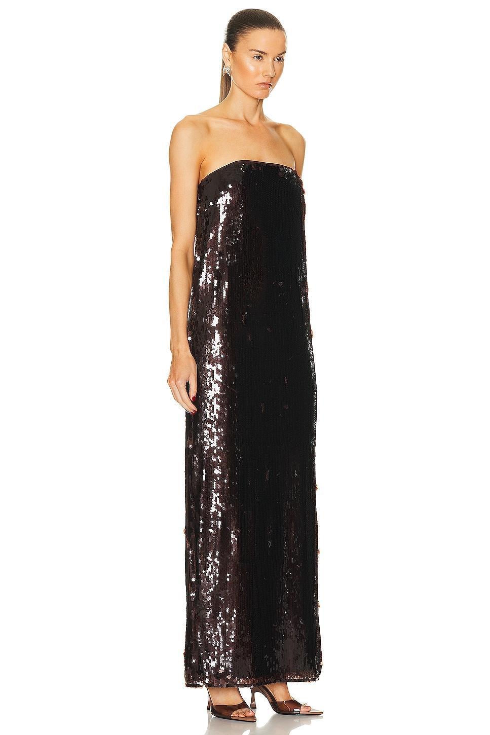 Staud Casey Dress Metallic Bronze. (also in ). Product Image