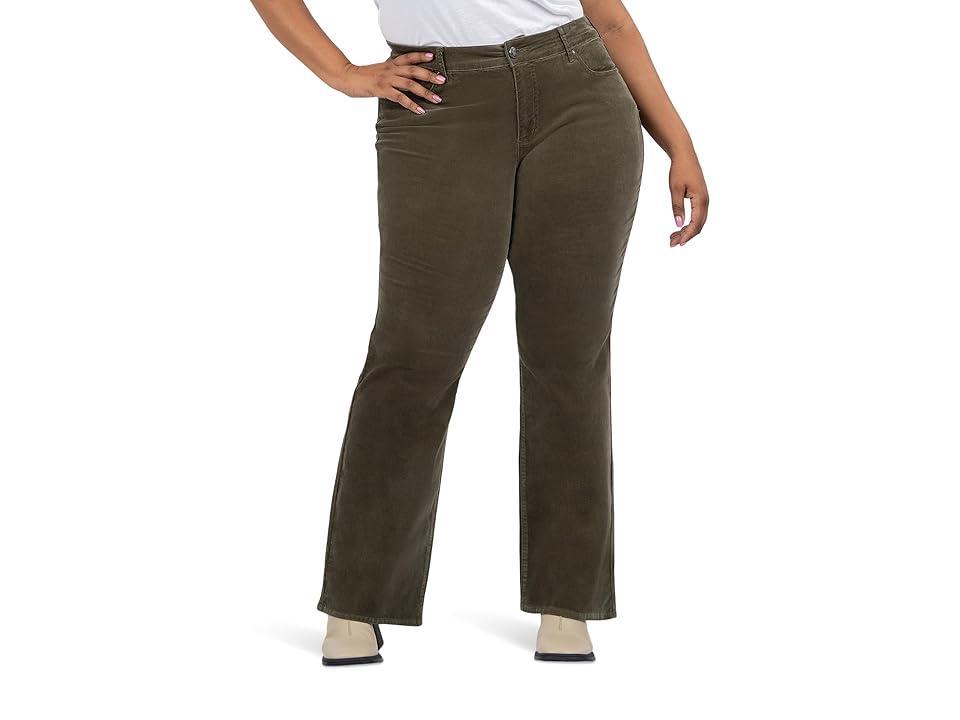 KUT from the Kloth Plus Size Karen Baby Bootcut Black) Women's Jeans Product Image