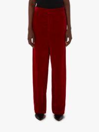 VELVET TUXEDO TROUSERS in red | JW Anderson US  Product Image