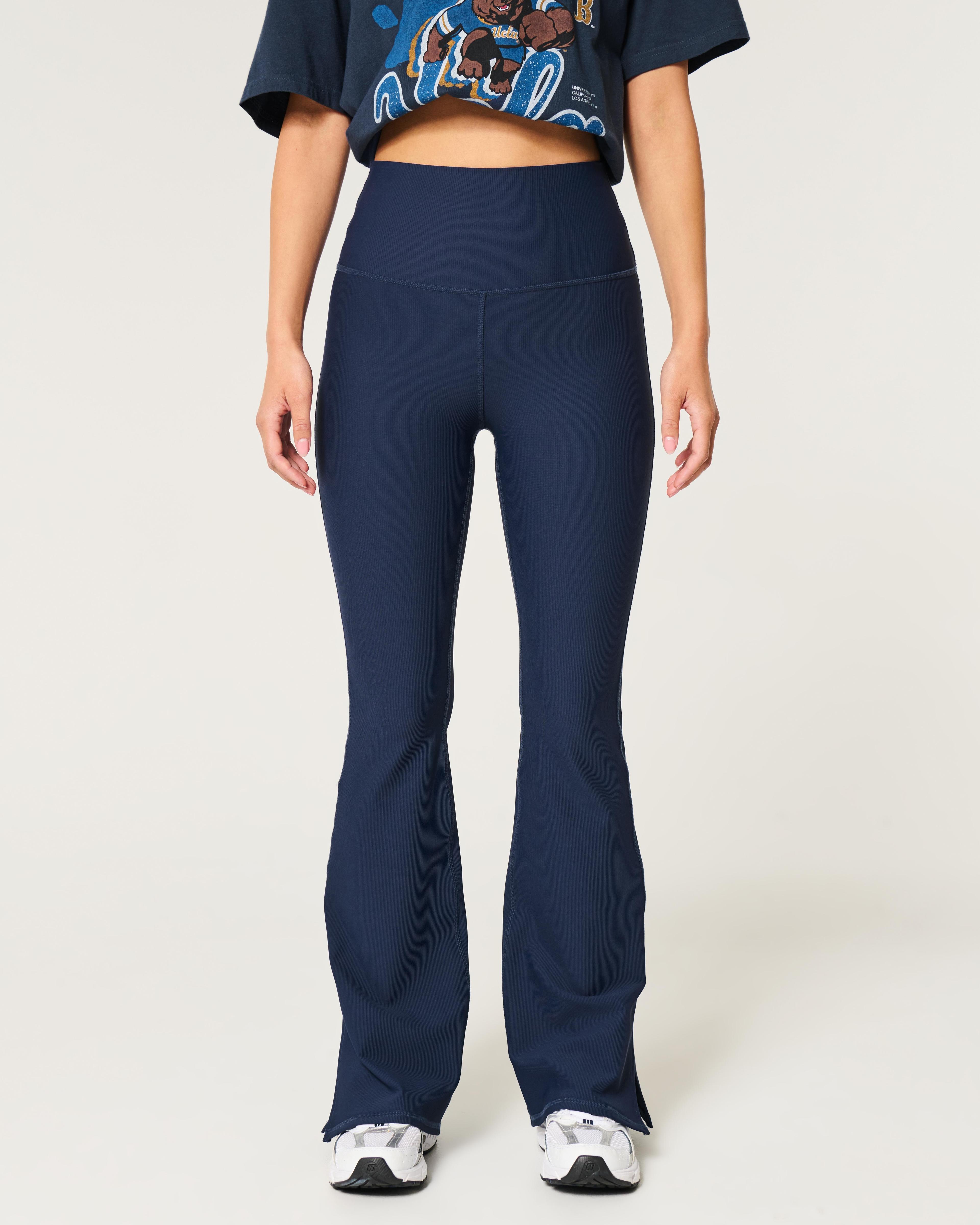 Gilly Hicks Active Ribbed Split Flare Leggings Product Image