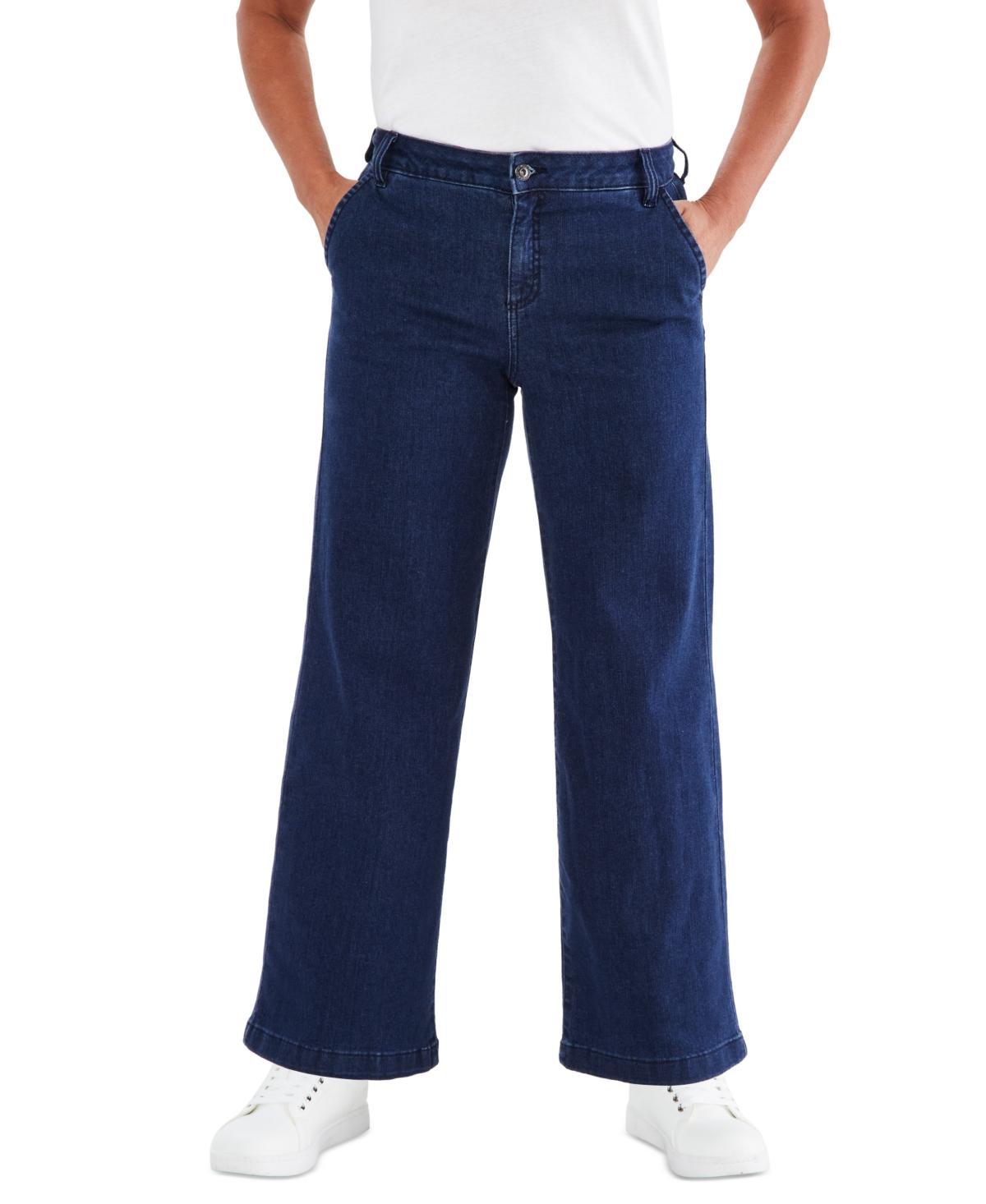 Women's High-Rise Wide-Leg Jeans, Created for Macy's Product Image