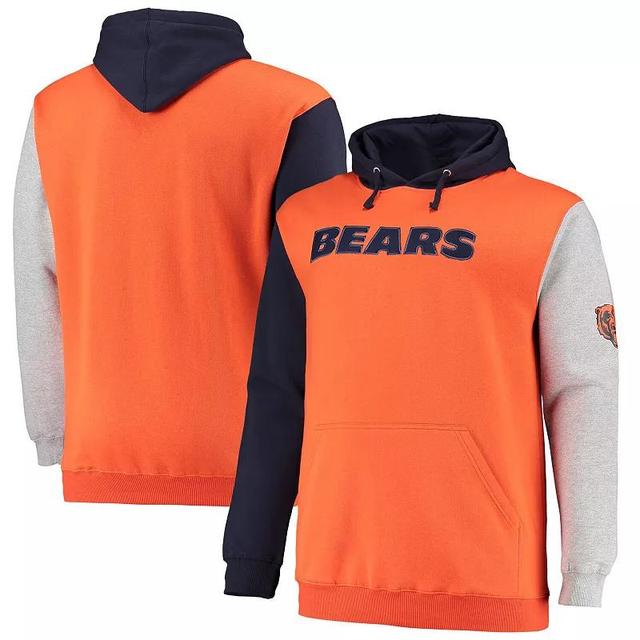 Mens Navy Chicago Bears Big and Tall Pullover Hoodie - Navy Product Image