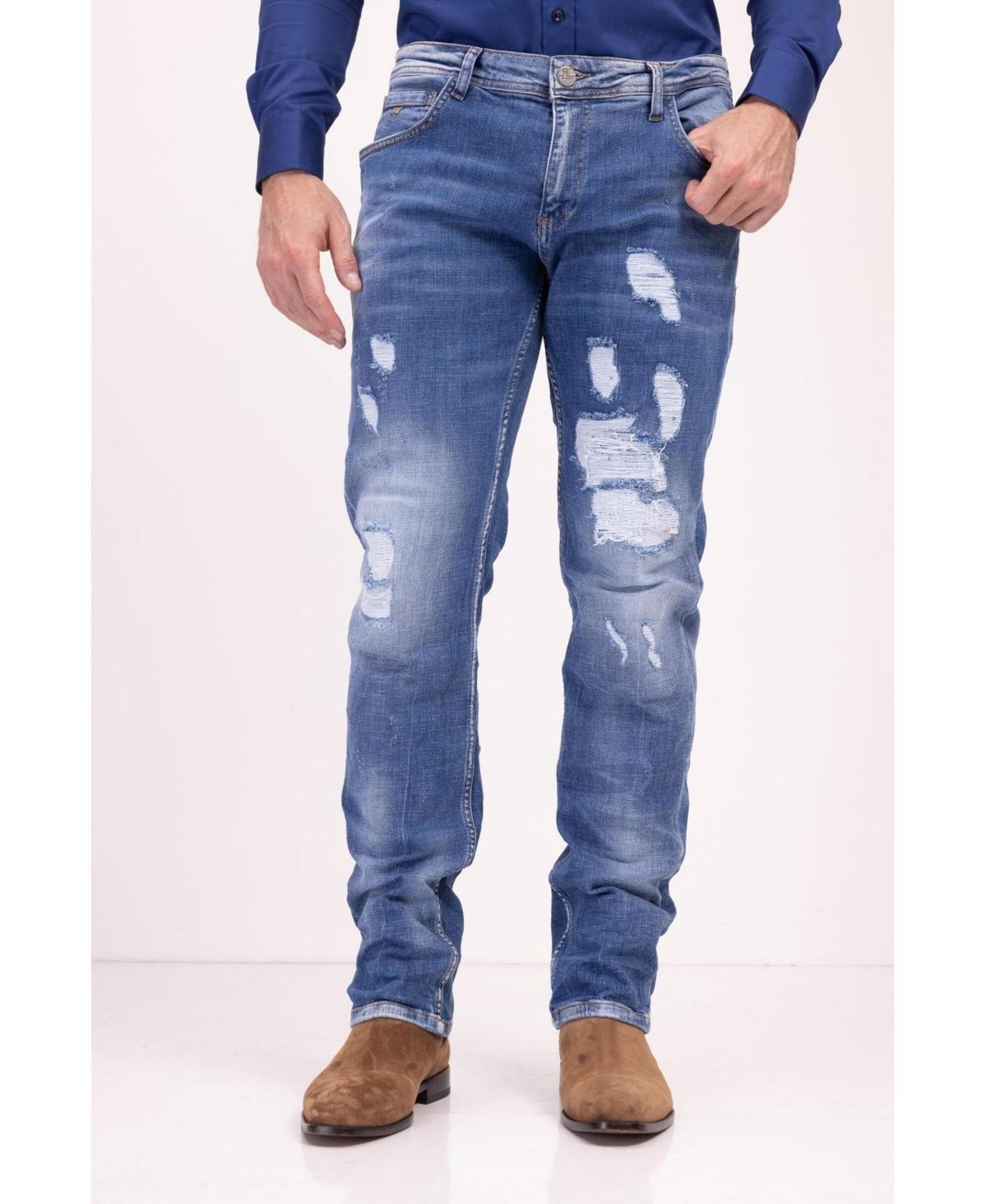 Ron Tomson Mens Modern Sanded Denim Jeans Product Image