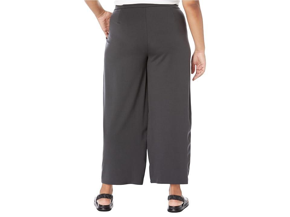 Eileen Fisher Wide Ankle Pants (Graphite) Women's Clothing Product Image