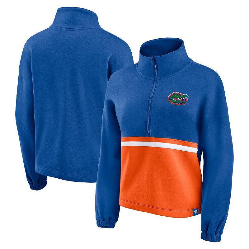 Womens Fanatics Branded Royal Florida Gators Fleece Half-Zip Jacket Product Image