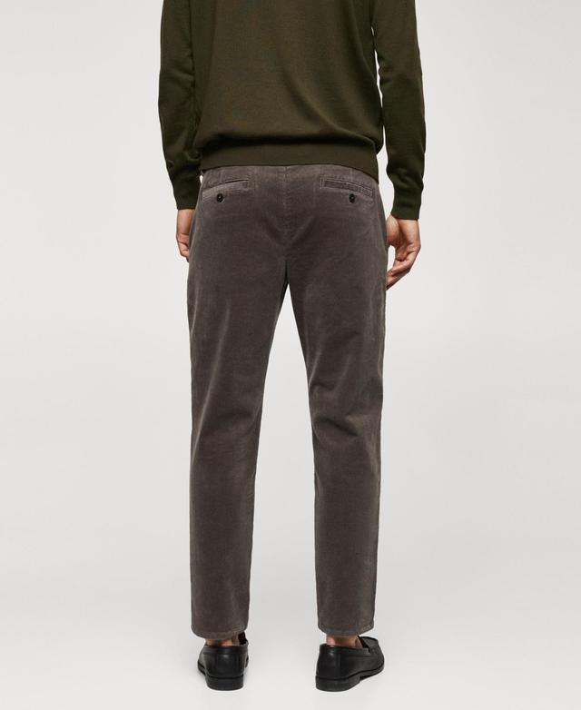 MANGO MAN - Micro-corduroy slim-fit pants greyMen Product Image