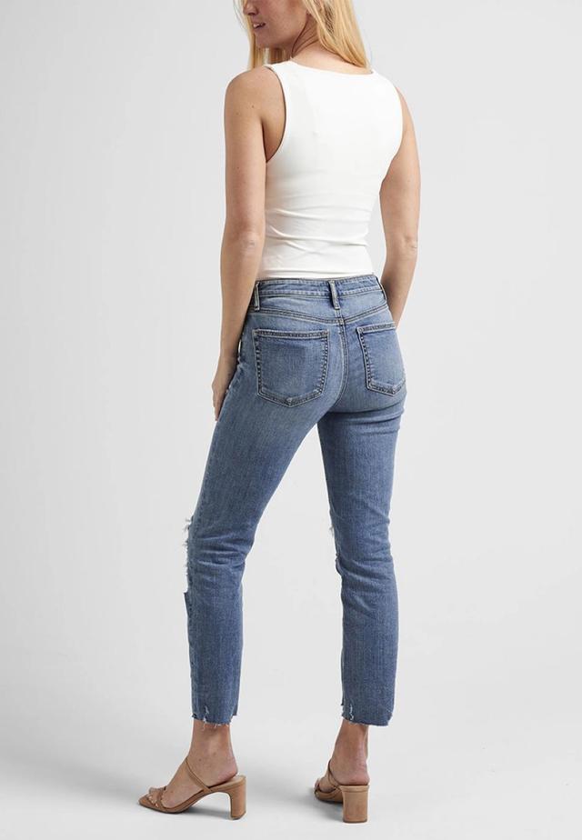 Silver Jeans Co.® Mid Rise Americana Luxe Stretch Most Wanted Ankle Straight Jean Product Image