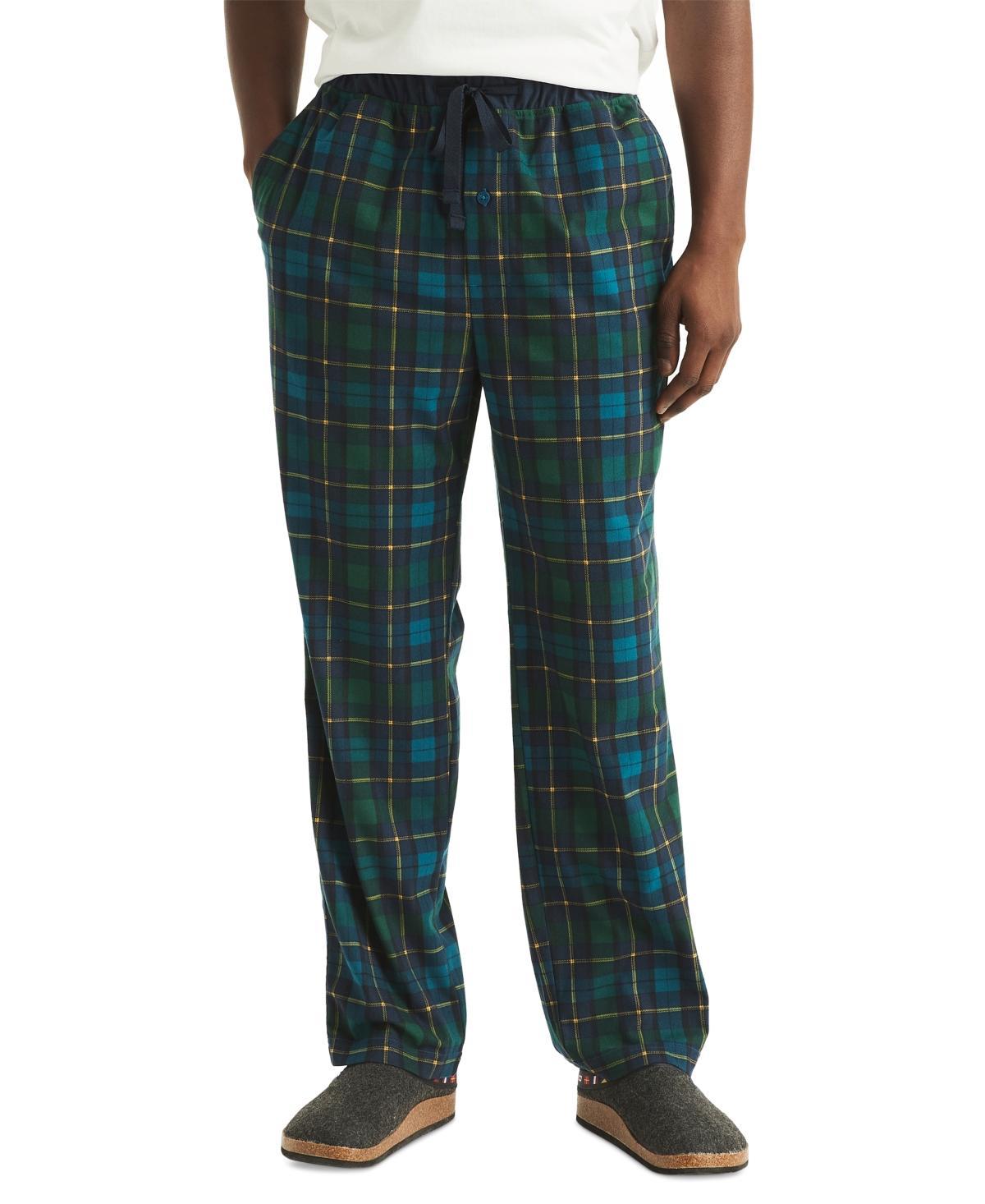 Nautica Mens Classic-Fit Plaid Fleece Pajama Pants Product Image