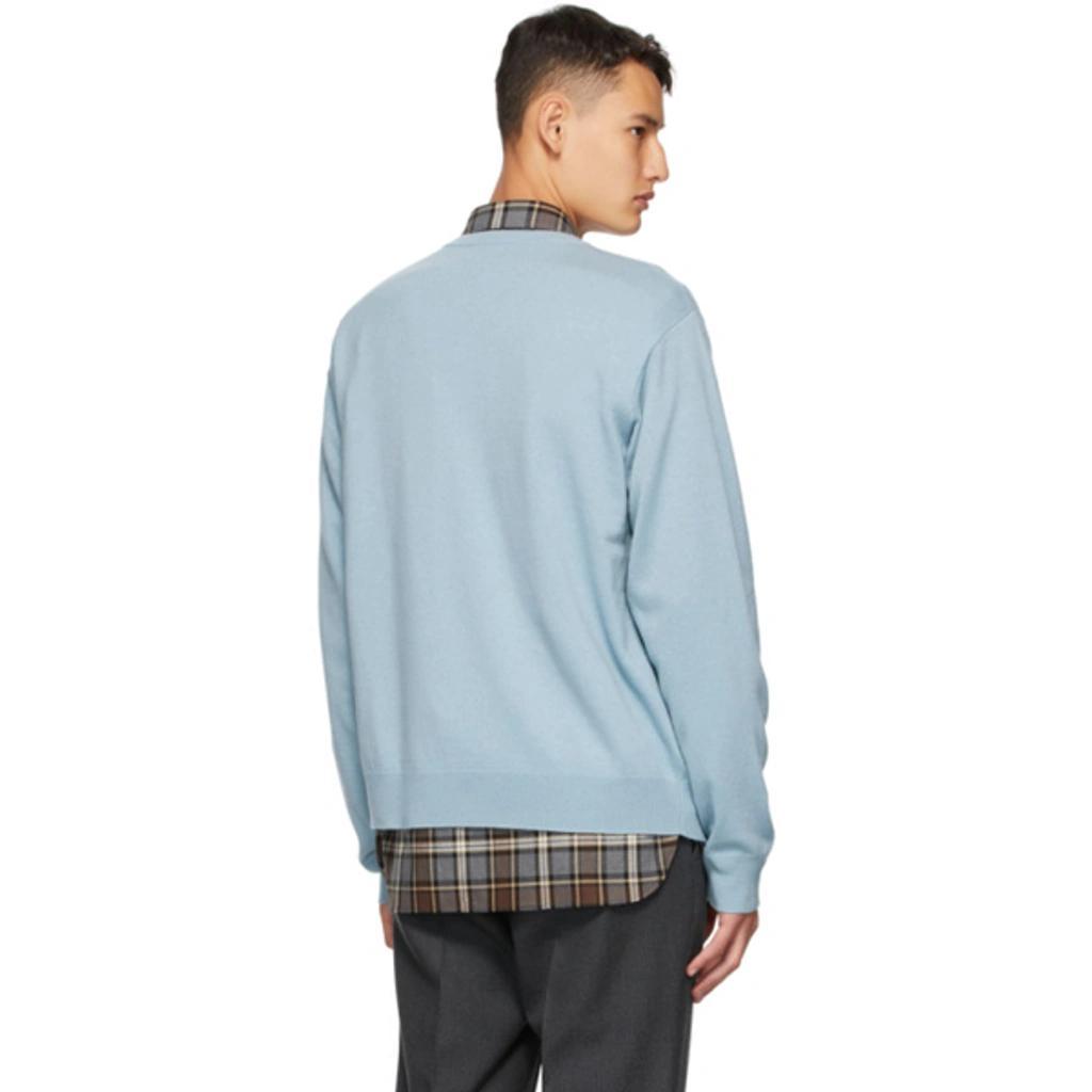 Blue Cashmere Sweater In Light Blue Product Image