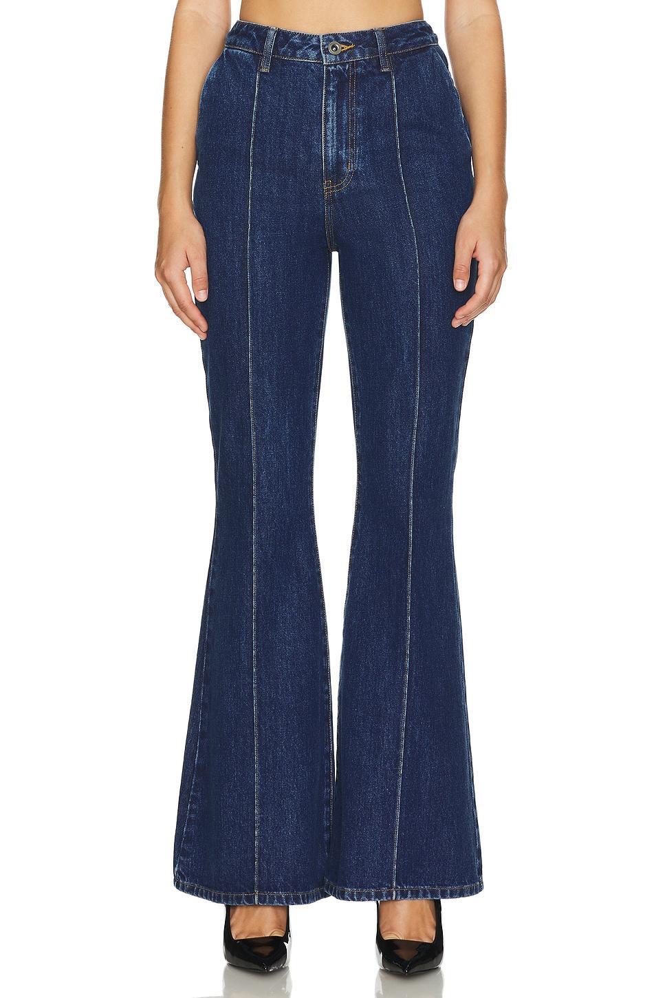 Denim Bandeau Jumpsuit self-portrait Product Image