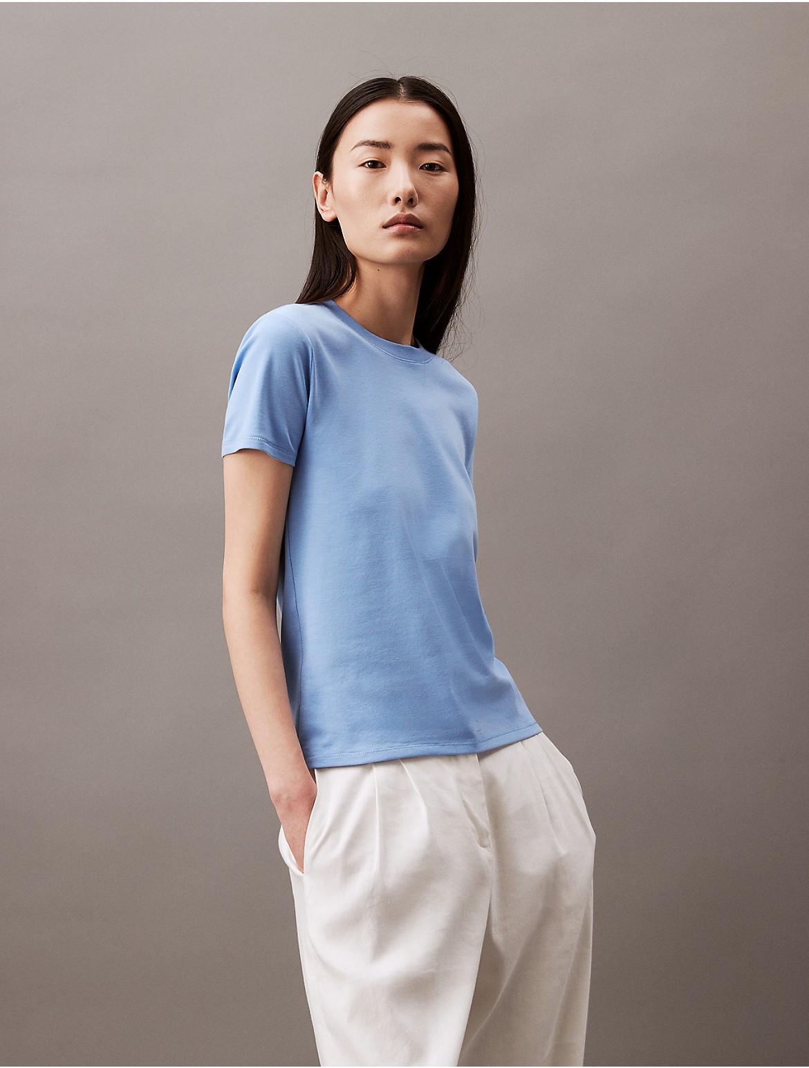 Calvin Klein Womens Soft Cotton Tee - White - L Product Image