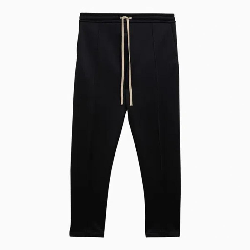 Black Nylon And Cotton Jogging Trousers Product Image