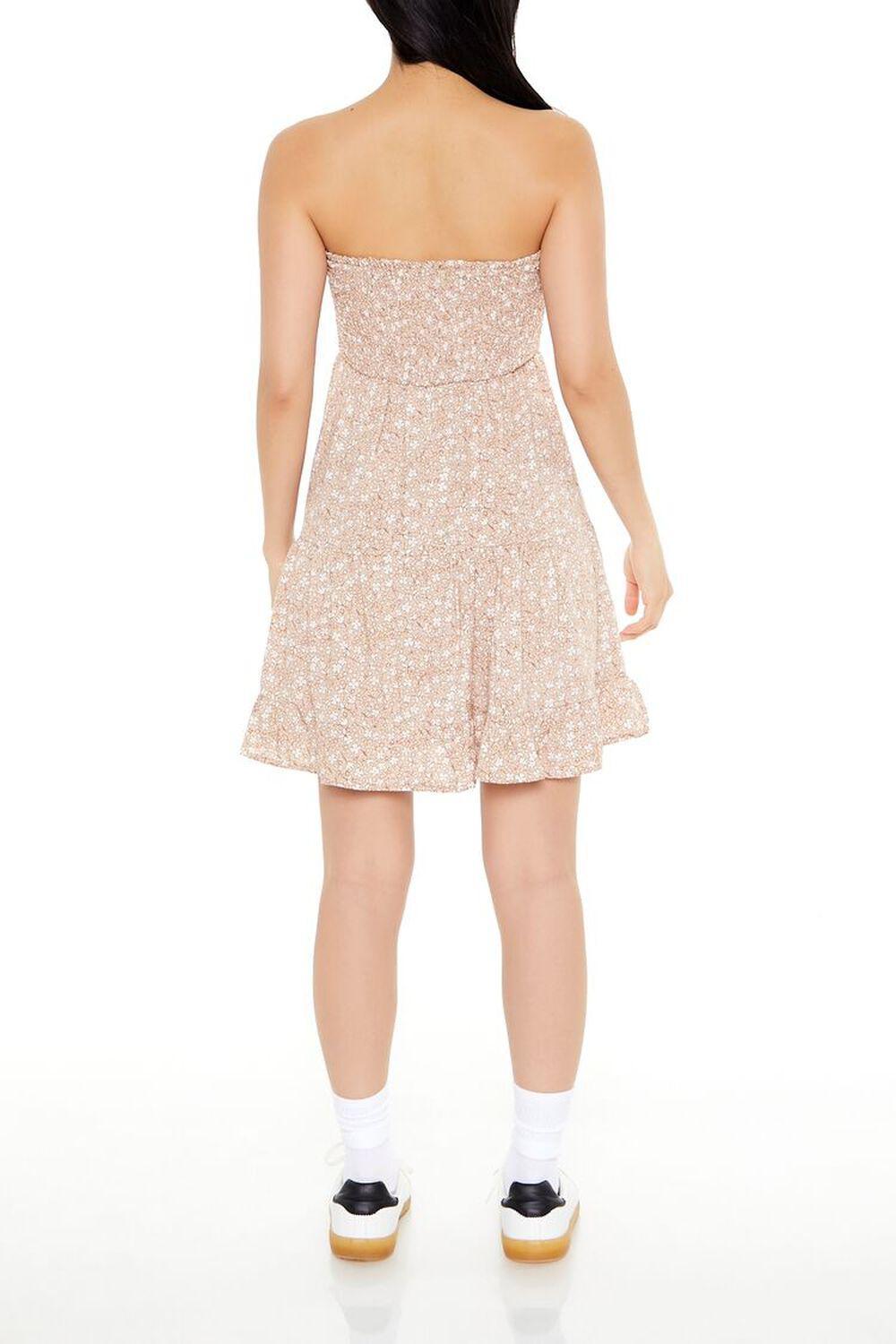 Strapless Ditsy Floral Mini Dress | Forever 21 Product Image