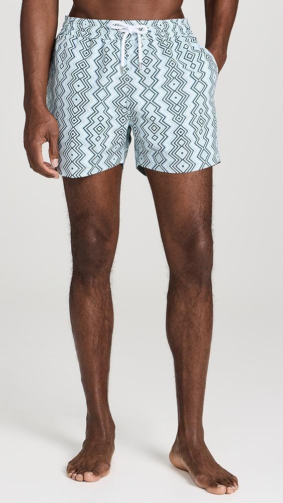 Frescobol Carioca Sport Angra Camada Print Swim Shorts | Shopbop Product Image