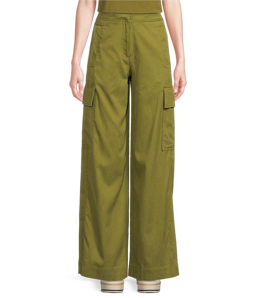 Every Twill High Rise Wide Leg Cargo Pants Product Image