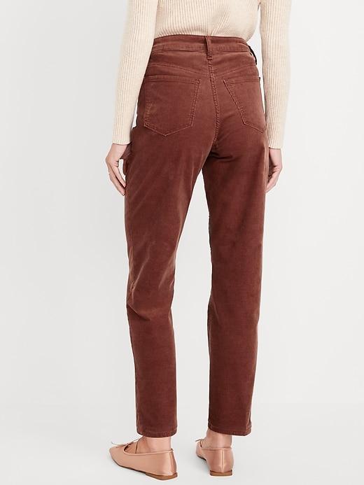 High-Waisted OG Straight Corduroy Ankle Pants Product Image