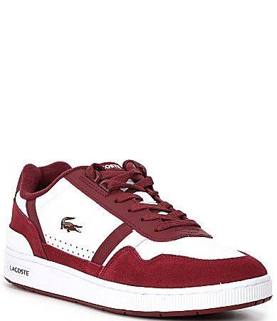 Lacoste Mens T-Clip Leather Retro Sneakers Product Image