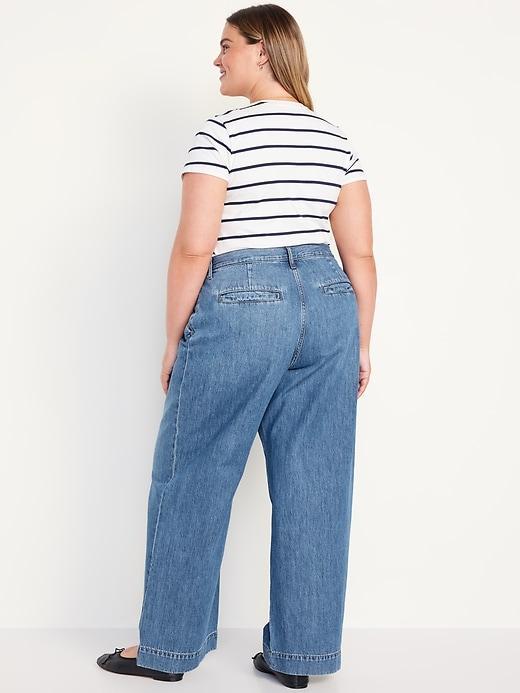 Extra High-Waisted Baggy Wide-Leg Trouser Jeans Product Image