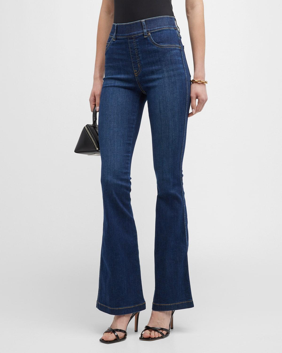 Womens Flared Stretch Jeans Product Image