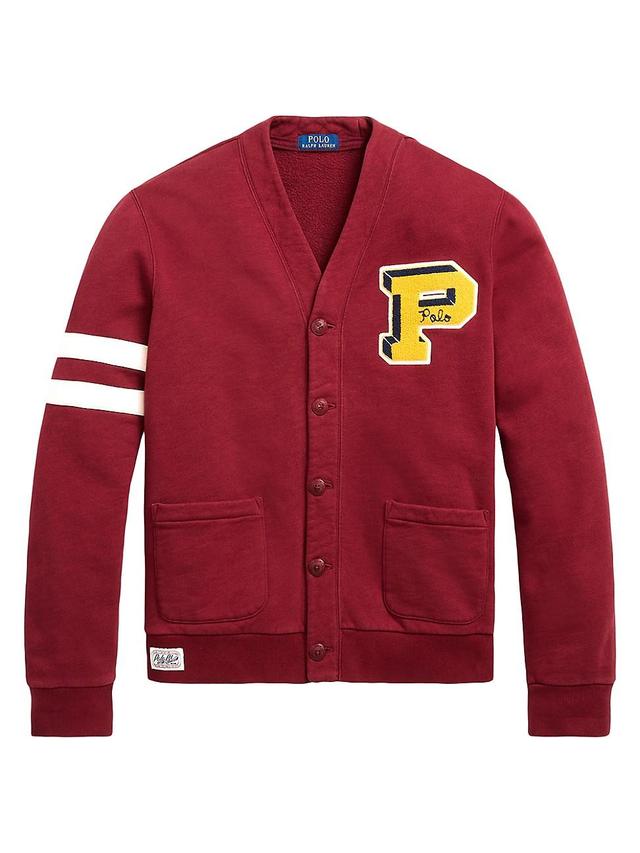 Mens Varsity Sweatshirt Cardigan Product Image