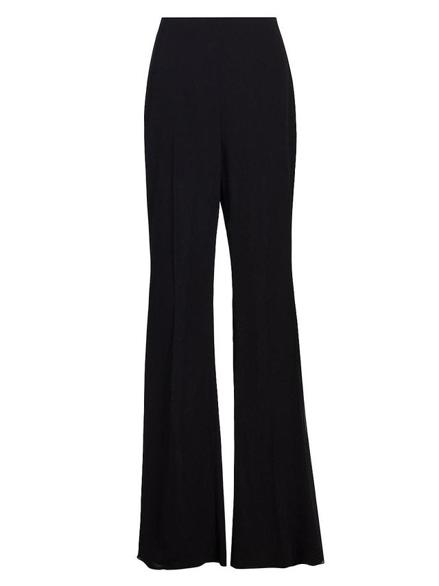 Womens Faralda Flare Silk Georgette Pants Product Image