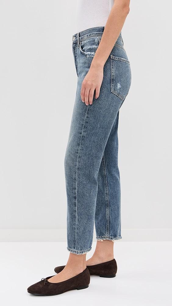 AGOLDE Riley High Rise Straight Crop Jeans | Shopbop Product Image