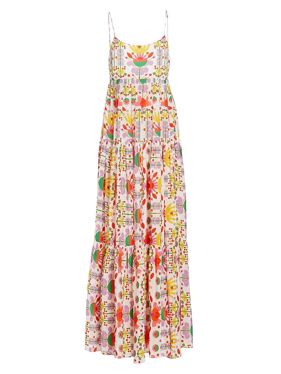 Womens Merle Floral Crepe Maxi Dress Product Image