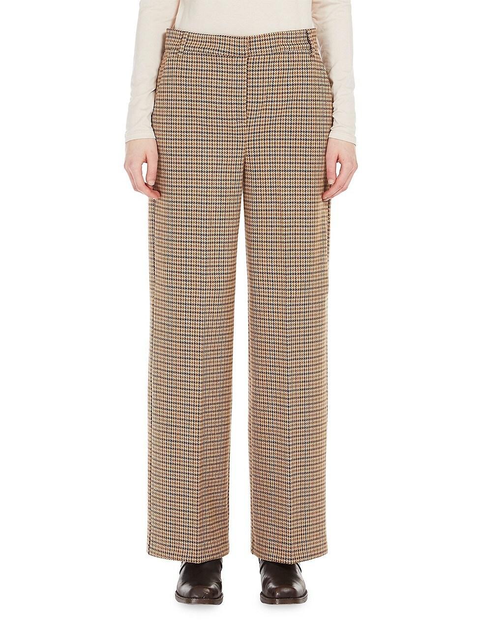 Womens Panetto Houndstooth Jersey Trousers Product Image