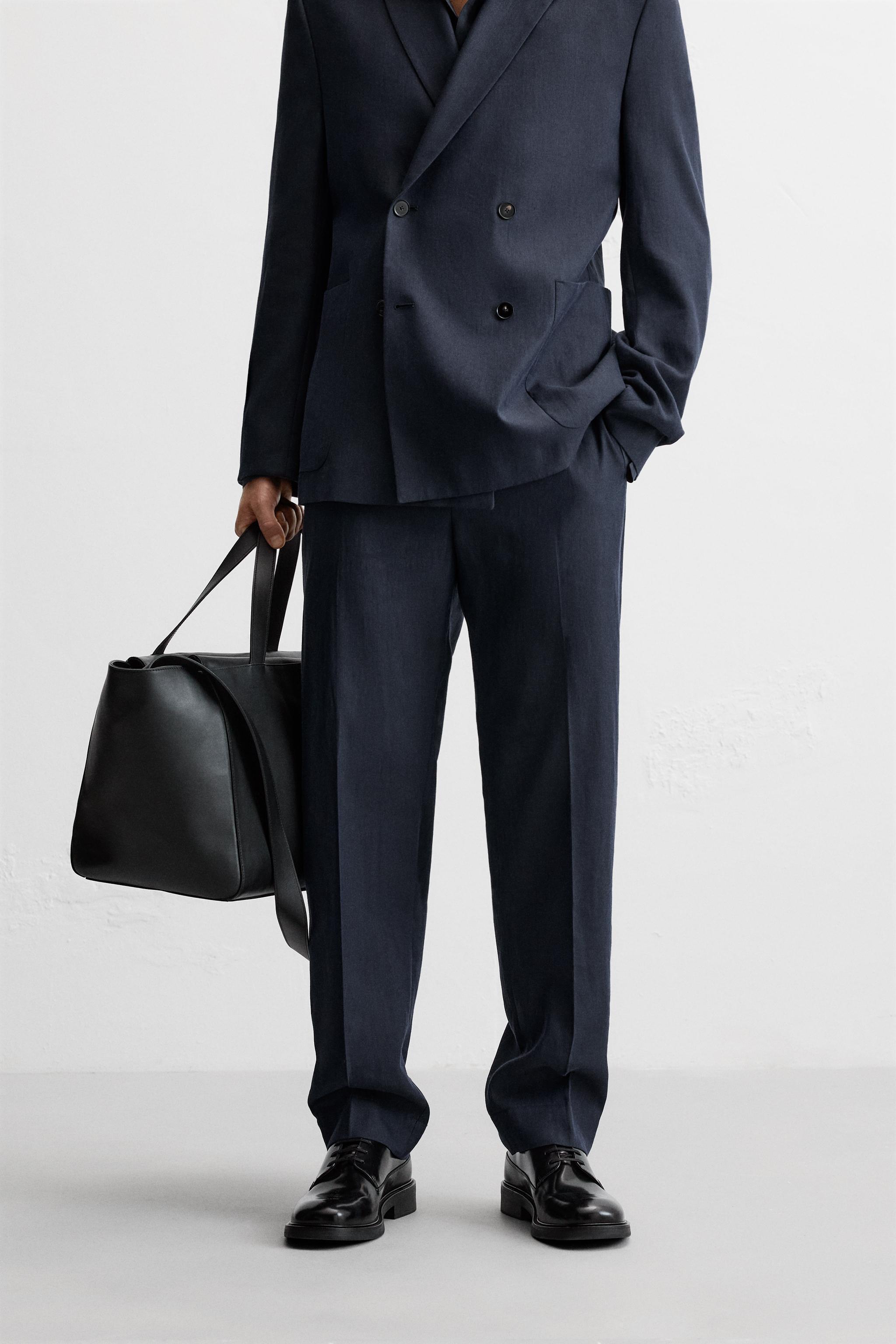 HERRINGBONE SUIT PANTS Product Image