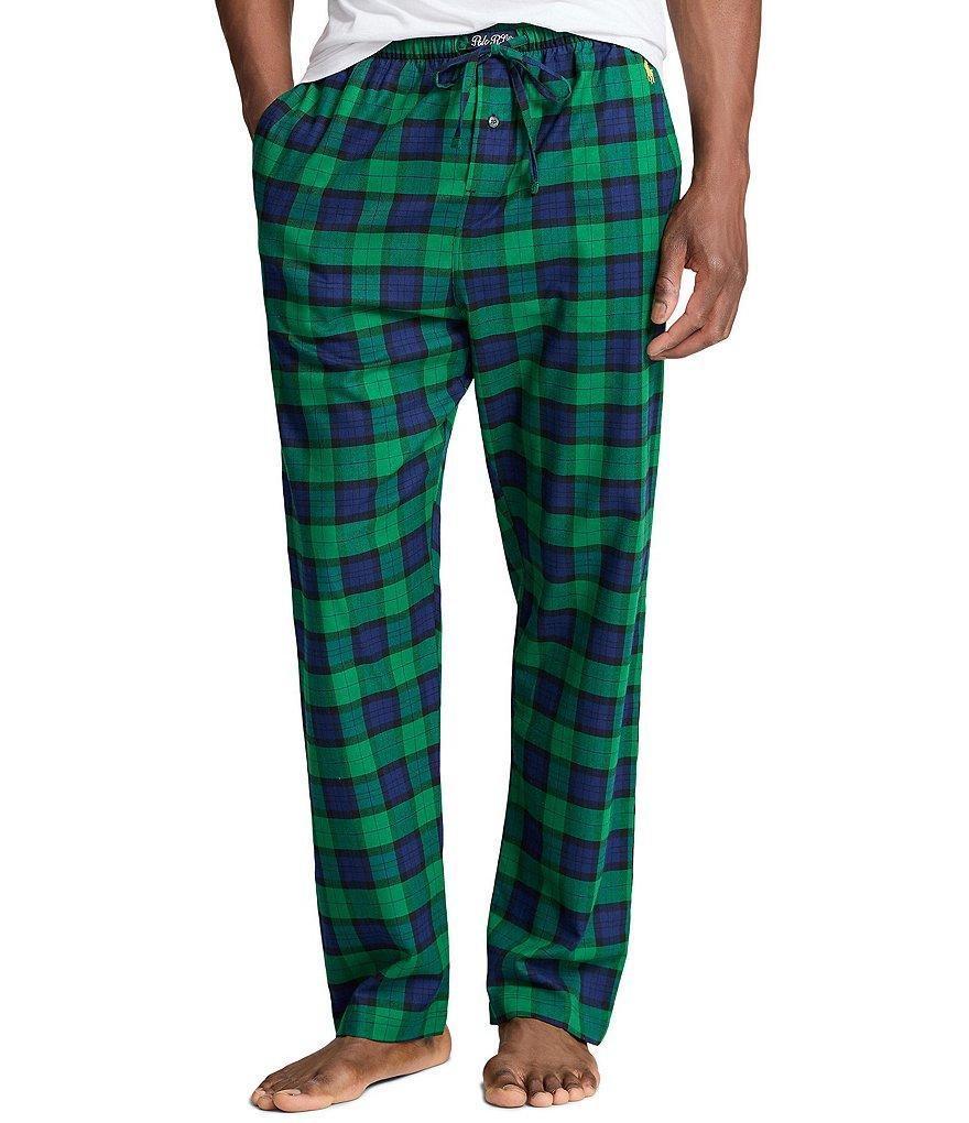 Polo Ralph Lauren Flannel Plaid Pattern Pajama Pants Product Image