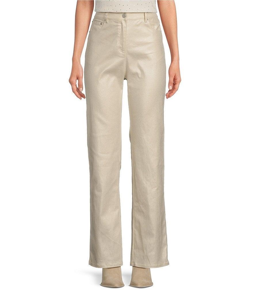 Lucy Paris Adler Metallic Straight Leg Pants Product Image