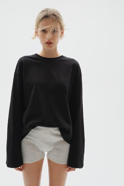 Long-Sleeved Cotton Top product image