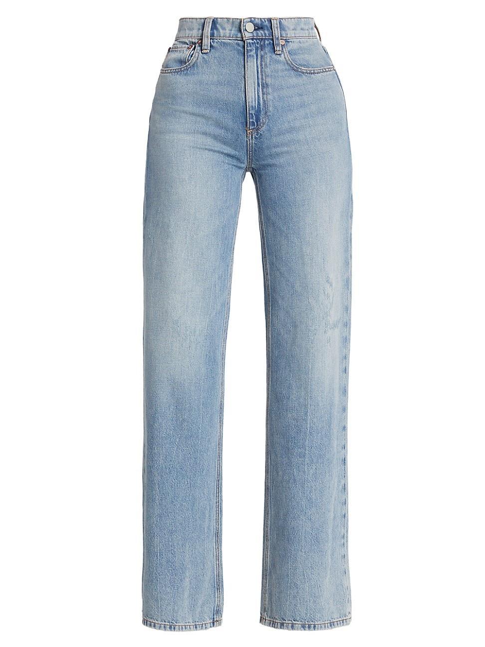 Alice + Olivia Weezy Wide Leg Jeans Product Image