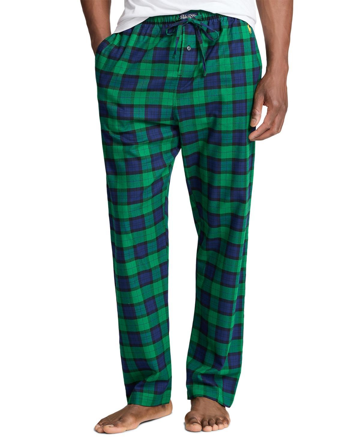 Polo Ralph Lauren Mens Plaid Flannel Pajama Pants - CASTLE HILL PLAID Product Image