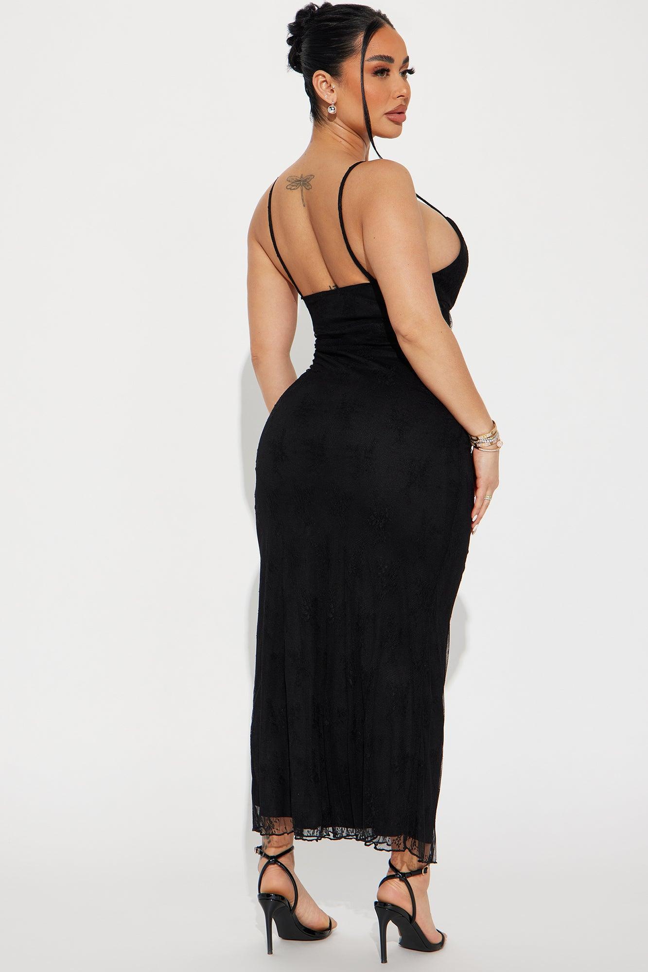 Lace Dream Maxi Dress - Black Product Image