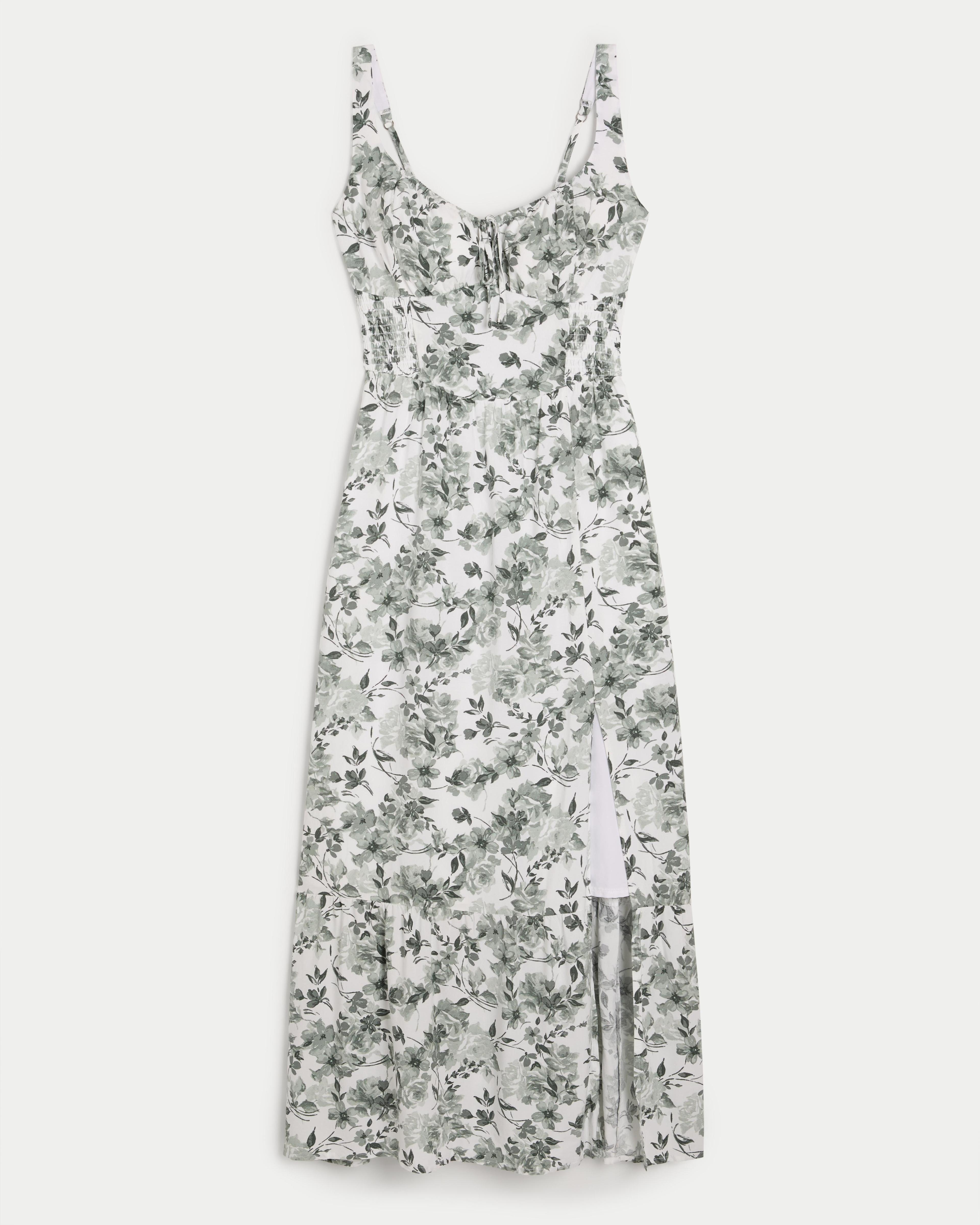 Hollister Sofia Side-Smocked Maxi Dress Product Image