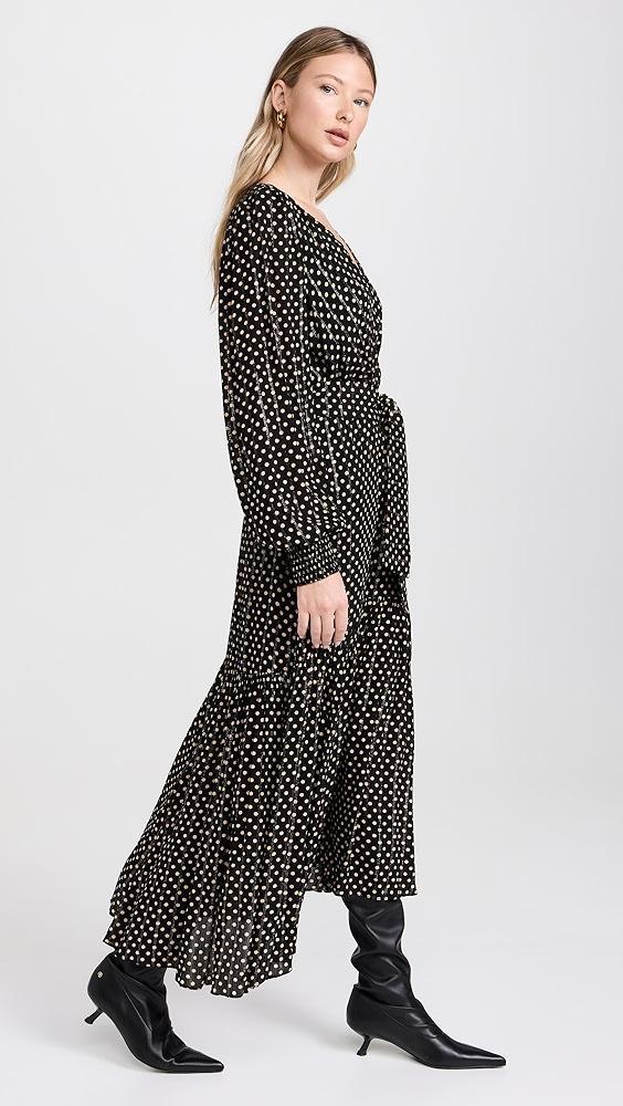 DRESS TO Nightfall Print Midi Dress | Shopbop Product Image