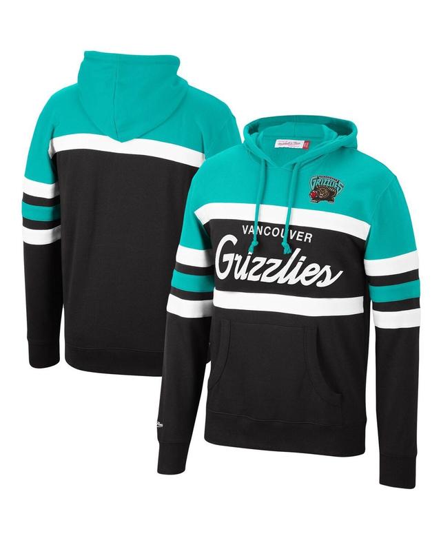 Mens Mitchell & Ness Turquoise Vancouver Grizzlies Head Coach Pullover Hoodie - Turquoise Product Image