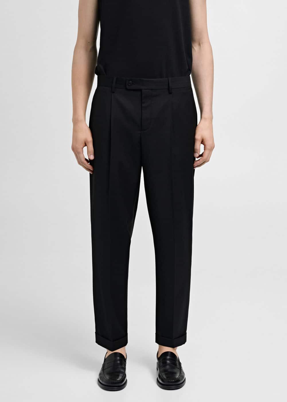 Regular fit suit pants - Men | MANGO USA Product Image