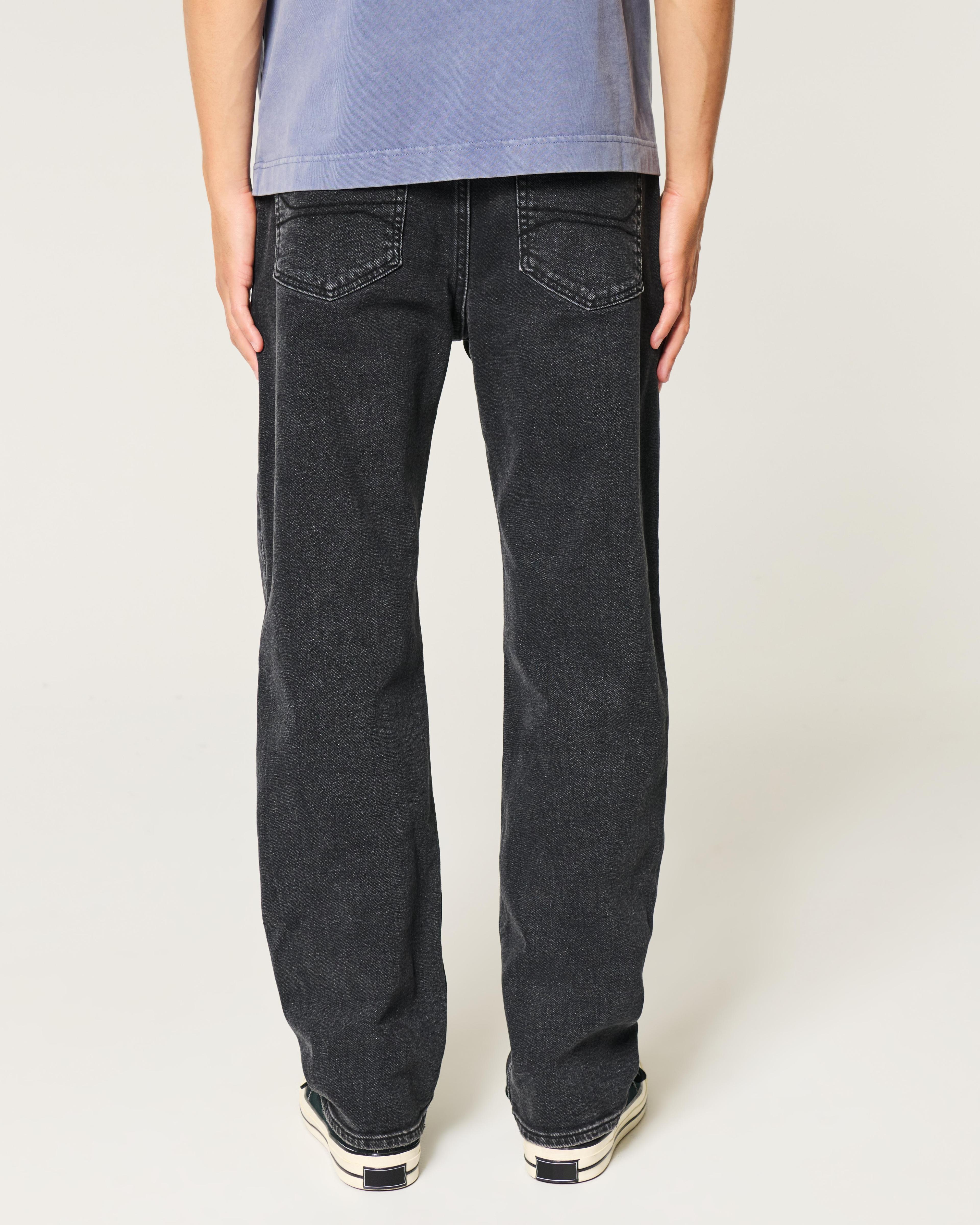 Washed Black Loose Jeans Product Image