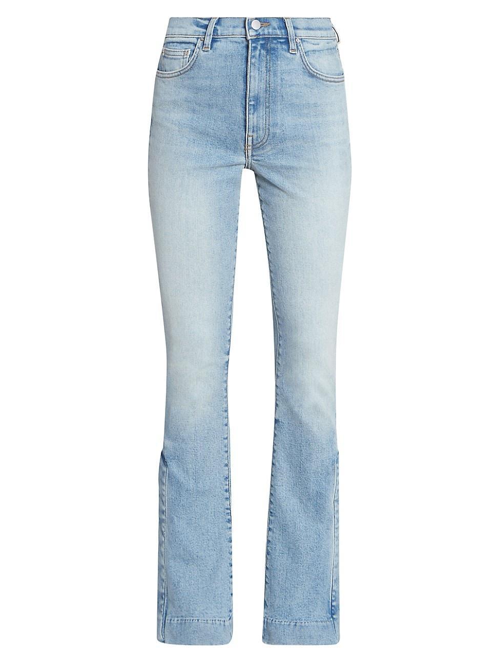 Womens High-Rise Kick Flare Jeans Product Image