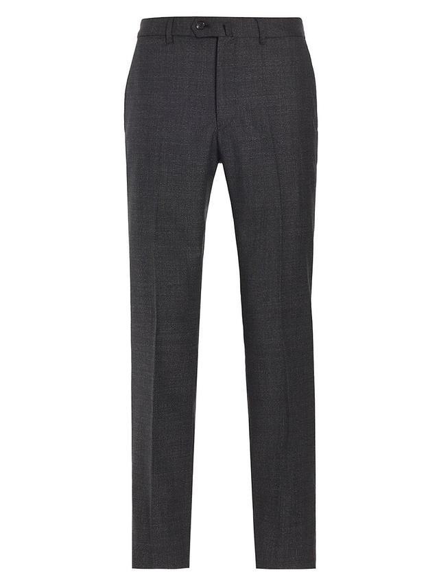 Mens Wool Slim Trousers Product Image