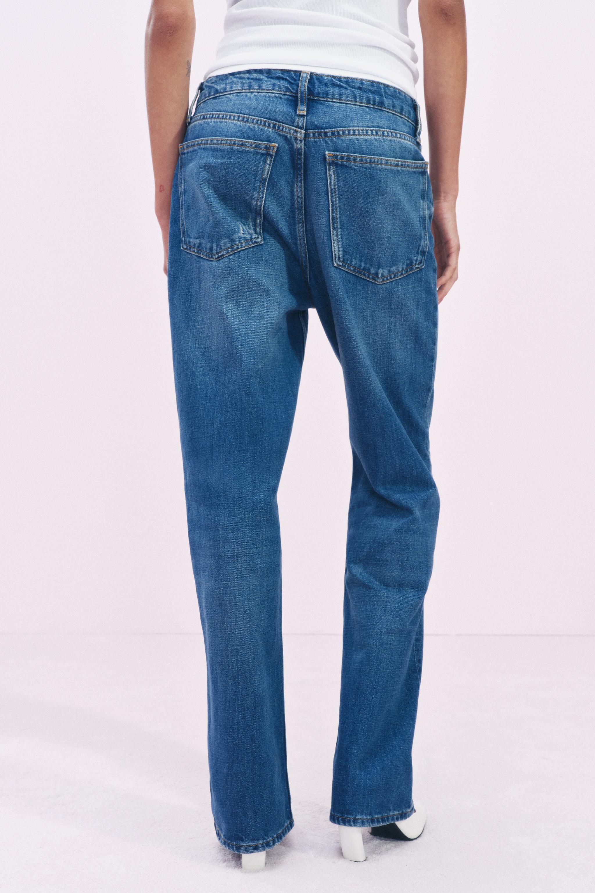 STRAIGHT CUT MID RISE JEANS ZW COLLECTION Product Image