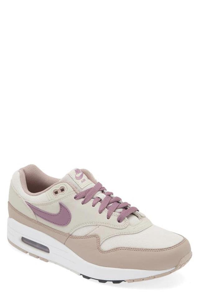 NIKE Air Max 1 Sneaker In Light Bone/violet Dust-phantom Product Image