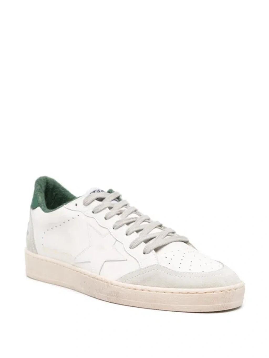 GOLDEN GOOSE Ball Star Leather Sneakers In Multicolor Product Image