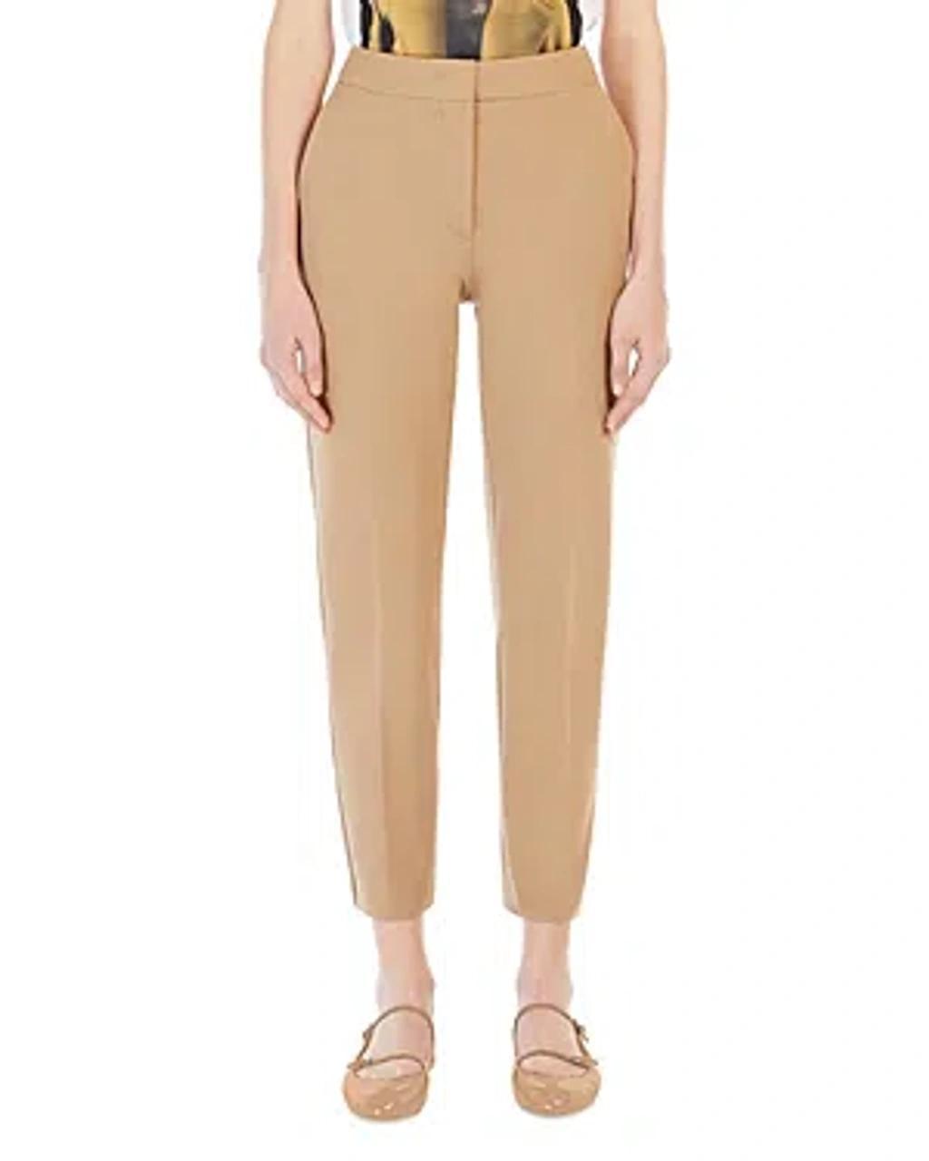 Pegno Cropped Pants In Brown Product Image