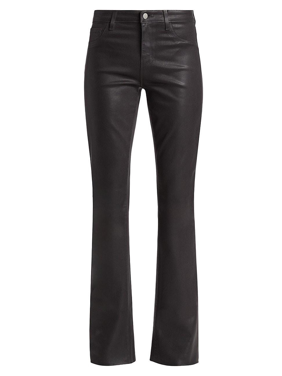 Womens Ruth Mid-Rise Coated Straight Jeans Product Image